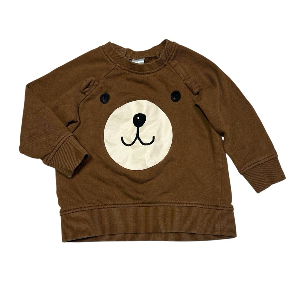 H&M Brown Kids Sweatshirt with Bear Design‎